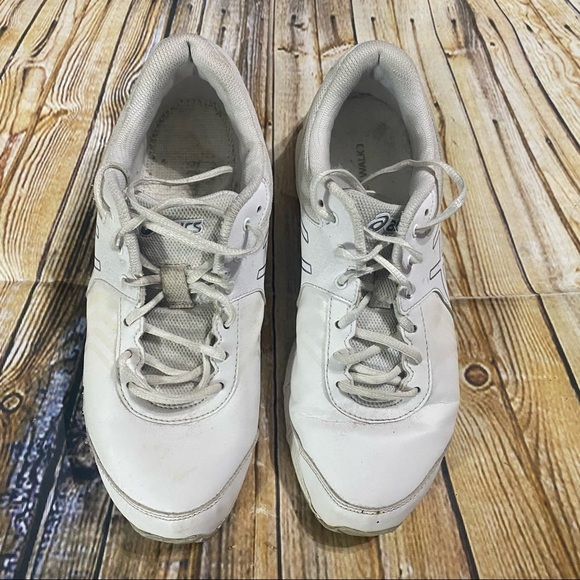Asics Quick Walk 3 White Leather Walking Running Shoes Size 7.5 - Picture 2 of 5